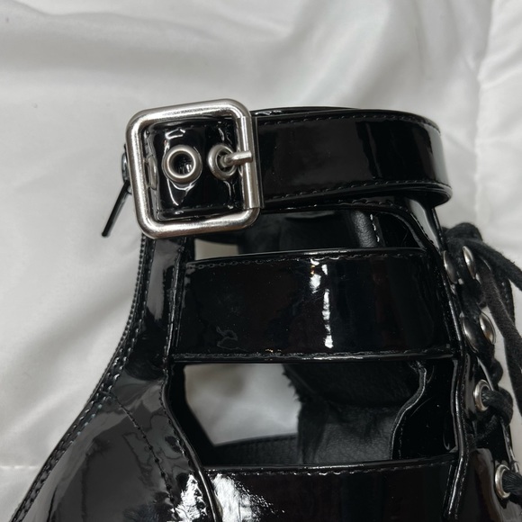 Wild Diva Black Lace Trendy Bootie - Picture 7 of 10